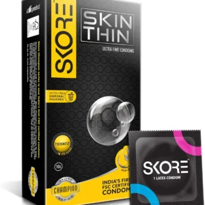 Skore Skin Thin Ultra Fine Condoms 1 pack (10 pieces )